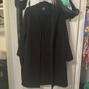 Zara black soft coat